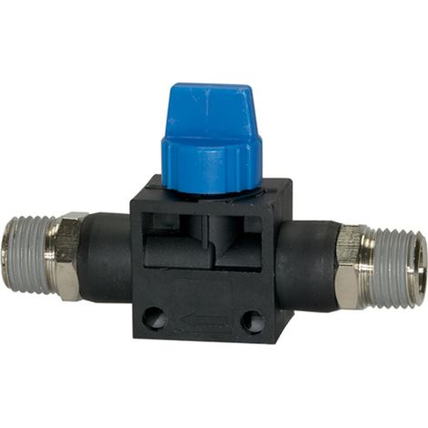 Riegler Absperrventil »Blaue Serie«, R 1/2 a., R 1/2 a., beschichtet (1/4)