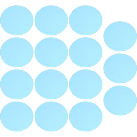 Filtres Autocollants Ronds en Pet Bleu et Installation Facile Lot de 15 Résistance Décoloration pour Lampe pour Salons et (1/5)