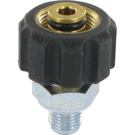 Racor con rosca+tuerca 1/4" UNIVERSAL HD260230