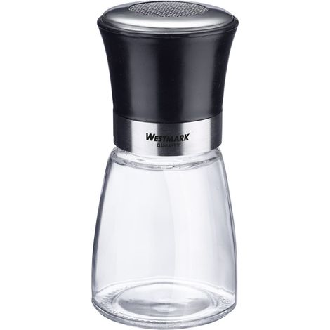 Saupoudreuse de Sucre Glace, avec Couvercle Aromatique, capacité : 190 ml, Verre/inox/plastique, Transparent/noir/argenté, 69512260 (1/5)