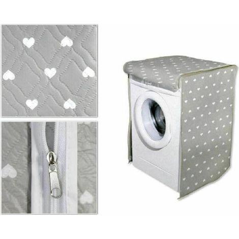 Housse Universelle Matelassée à Motifs Pour Lave-linge 63 X 58 X 85 Cm