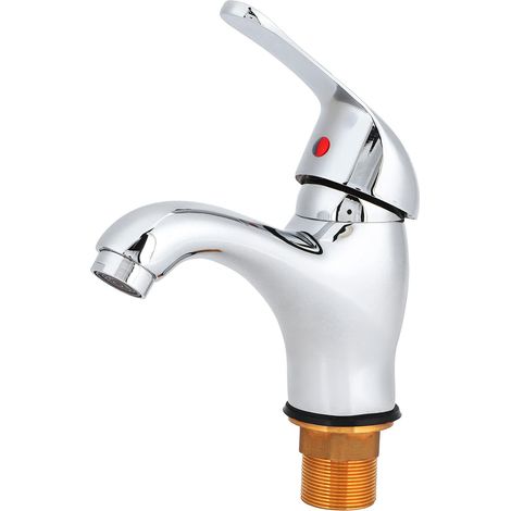 Rubinetto per l'acqua, rubinetto resistente per lavabo da bagno, rubinetto monoforo per lavello da cucina, adatto per casa, ufficio, bagno e cucina.