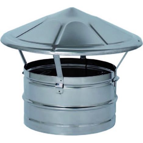 FUMAIOLO ZINCATO TONDO A CAPPELLO 'CINESE' Ø 150 mm