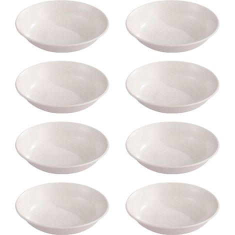 8pcs small dipping saucer Round small dipping saucer about 8.5cm2.2cm seasoning plate (1/5)