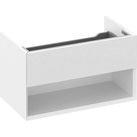 Ravak Lite - Mobile lavabo 80x45x43 cm, 1 cassetto, bianco lucido X000001861 (1/4)