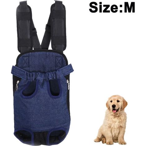 Pet Backpack, Dog Carrier Bag, Adjustable Legs, Portable Pet Travel Bag, Breathable and Comfortable, Especially for Small and Medium Dogs MUMU (1/4)