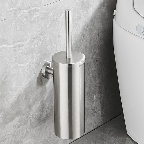 Brosse WC et support élégants en chrome (1/5)