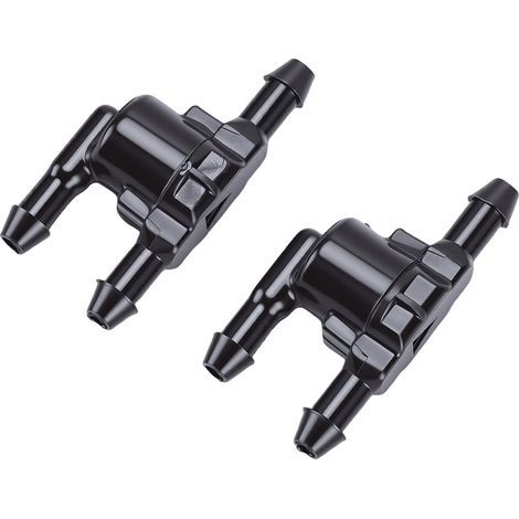 Valve de contrôle d'essuie-glace de pare-brise de voiture, 2 pièces, remplacement 8532128020 pour ES300h 2013 – 2016, connecteur de buse de lavage à 3 ports (1/5)