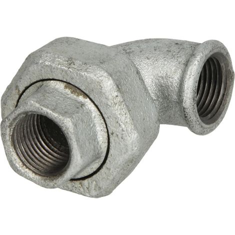 Raccord en fonte malléable raccord coudé 1’’ FF/FF étanchement conique