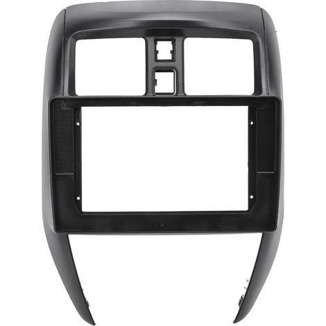 Cornice nera da 10,1 pollici per pannello di navigazione, autoradio stereo 2Din, installazione sul cruscotto, finitura di montaggio per Versa dal 2015 al 2019, senza cavo di alimentazione. (1/4)