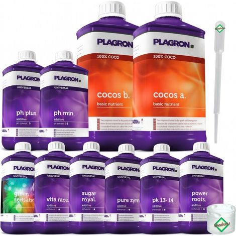 Plagron 10-Teiliges Dünger Set COCO XXL – Kokos Substrat Dünger Set (1/5)