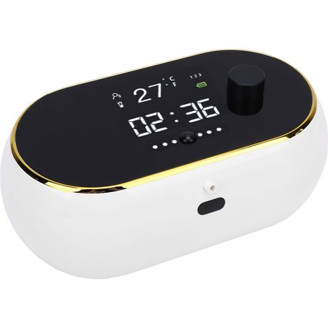 Automatischer Schaumseifenspender zur Wandmontage mit Digitalanzeige, wiederaufladbar, berührungslos, für Bad und Küche, Weiß (1/5)