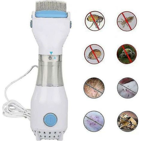 CREA Head Lice Treatment-electric Lice Comb - Head Vacuum Lice Comb Electric Capture Pet Filter Lice Treatment1 Lice Catcher + 3 Filtersblue