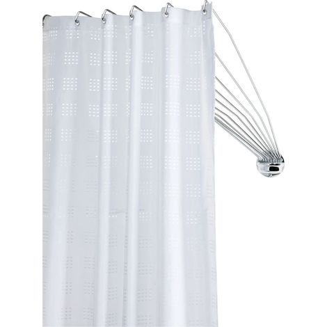 SEALSKIN Umbrella Tenda da Doccia, Acciaio Inossidabile, Cromato, 80 x 155 x 5 cm