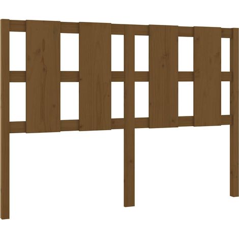 Maison Exclusive - Testiera per Letto ambra 140,5x4x100 cm Legno Massello di Pino (1/5)
