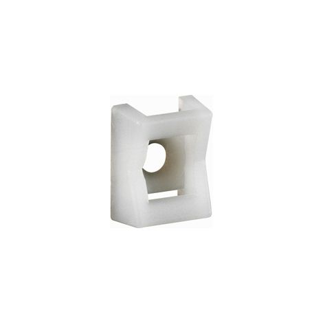 Embases à visser 21x16,5x8,8 mm pour colliers colring largeur maximale 9 mm boîte de 100 pièces
