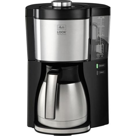 Melitta Look V Therm Perfection cafetière noir acier brossé (1/5)