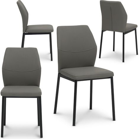 Chaises de salle à manger GINOVA Gris (Lot de 4) (1/5)