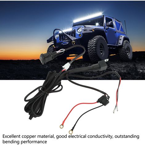 12V LED-Arbeitsscheinwerfer-Installationsset – Verkabelungsset mit 16 AWG-Hochleitfähigkeitskabeln für ATV, SUV, Jeep und Pickup-Trucks (1/5)