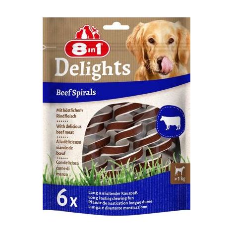 Beef Spirals 6ct 8in1 Delights