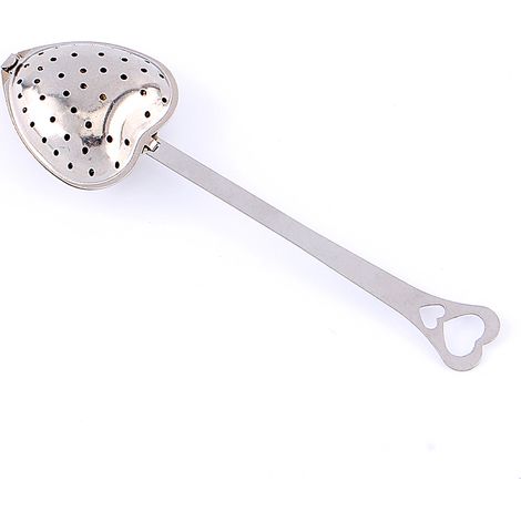 Infuseur à Thé en Acier Inoxydable Forme Cœur avec Cuillère et Passoire, Idée Cadeau Original (1/5)