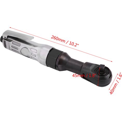 Clé à cliquet pneumatique robuste pour la réparation automobile (tête carrée 3/8" 10 mm) (1/5)