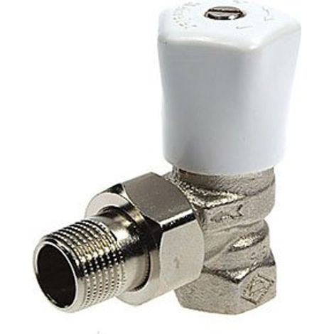 Heimeier Mikrotherm robinet de radiateur 3/4 coudé Kvs 1,61 m3 h (1/2)