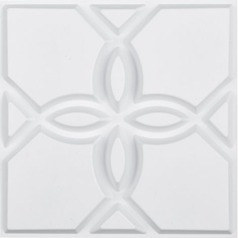 Panneaux Muraux 3D, Lot de 33, Panneau Mural Décoratif PVC Moderne Minimaliste, 30x30 cm, Couverture 2,97 m², Déco Intérieure pour Plafond, Chambre, Salon, Salle de Jeux, Blanc Mat Motif Floral (1/5)