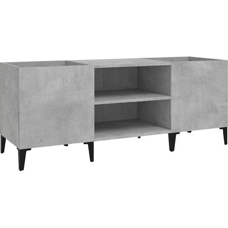 Maison Exclusive - Mueble discos madera contrachapada gris hormig