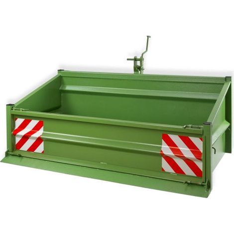 Dema – Benne agricole 3 points 1800 S – dispositif de bascule mécanique – capacité 1000 kg – dimensions 1800 x 1040 x 1030 mm