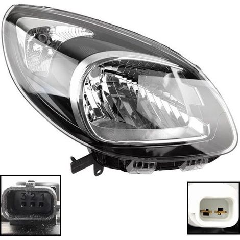 Phare droit Renault Kangoo 2013+ avec intérieur noir 260103948R