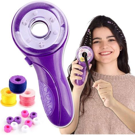 Kit de tresseuse électrique pour cheveux DIY, tresses automatiques et décoratives