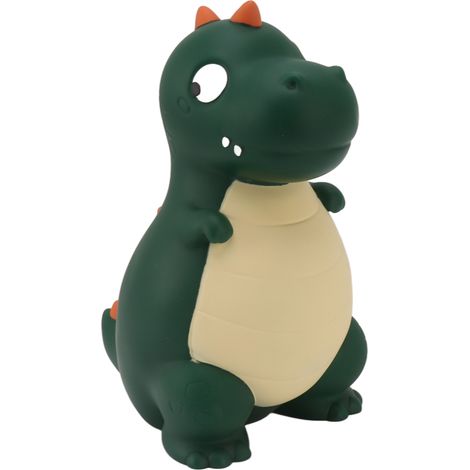 Tirelire dinosaure en forme de cochon, mignonne et résistante aux chutes, idéale pour économiser de l'argent. Décoration de bureau, cadeau pour garçons et filles, grande taille, verte. (1/5)