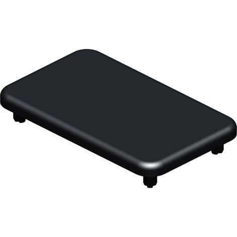 Tapa de poste de PVC para valla Klos-Up, gris, 8 x 5 x 1,2 cm (largo x ancho x alto) DIVERS (1/4)