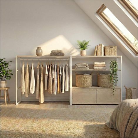 Set di 2 appendiabiti modulari KADRA 200x85cm per mansarda
