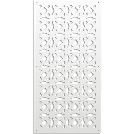 PLENITUDE - Pannello in PVC traforato - Parasole - Colore: bianco - Misura: 50x150 cm (1/2)