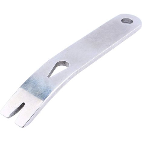 Pied de biche à manivelle de Poche, grattoir de Survie Porte clés, Micro Outil Tactique en Acier Inoxydable, pour Auto Sauvetage d'urgence, Outil de Camping en Plein air, (1/2)