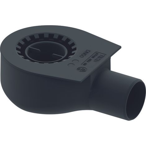Tece - Sifón para canaleta de suelo, altura reducida, desagüe lateral DN50 650000 (1/3)
