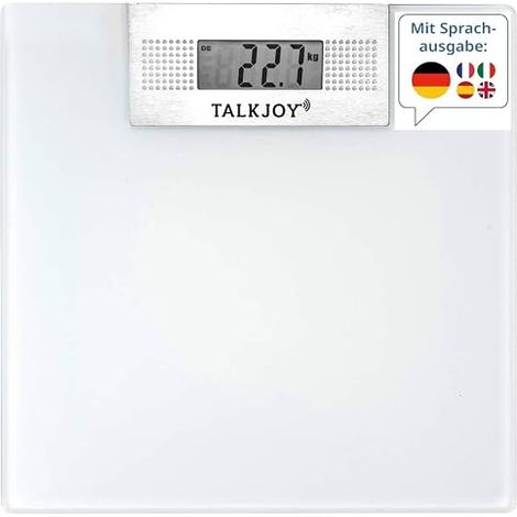 Talking Digital Bathroom Scales with Voice System for Elderly, Blind and Children (1/5)