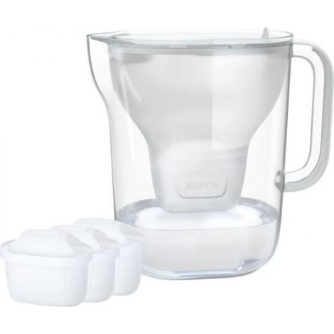 Jarra filtrante BRITA Style ESSENTIAL XL blanca + 3 x filtro MX Pro Pure Performance (1/5)