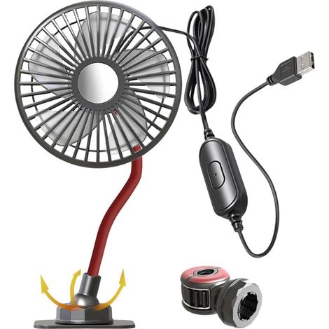 Générique Ventilateur de Voiture 3 Vitesses Réglable,Ventilateur (1/5)