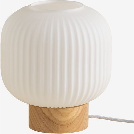 Lámpara de Mesa en Madera y Cristal Bruner SKLUM (1/5)