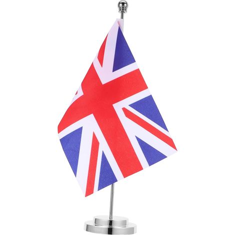 Union Jack Tischflagge 33x7cm mit stabilem Ständer aus