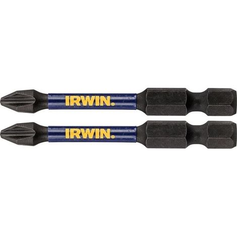 IRWIN Impact Pro PH2 57mm Screwdriver Bits - Pack of 2