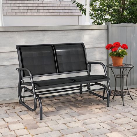 Banc à bascule en métal e Tecido de Textilene 120 x 70 x 85 cm (1/5)