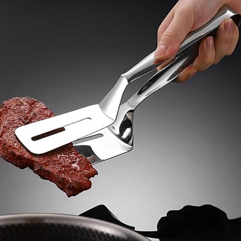 Spatule en acier inoxydable, pinces à steak