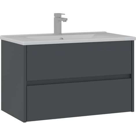 Mobile lavabo "Side 85 v2" - 85 x 45 x 52 cm - Antracite opaco (1/3)