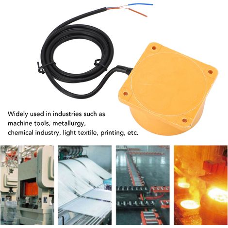 Induktiver Näherungsschalter 300 mA, 2-adrig, normalerweise offen, Schutzart IP65, berührungsloser Annäherungssensor, 90–250 V AC (1/5)