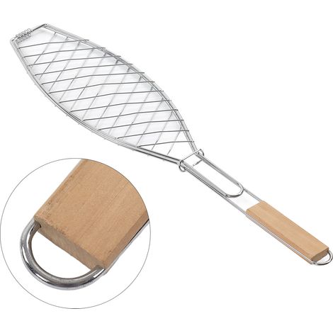 Pinces à poisson pour barbecue d'extérieur, panier de cuisson en acier inoxydable (1/5)