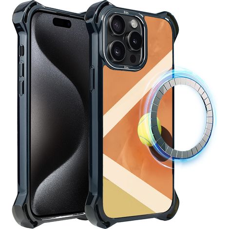 Hülle für iPhone 15 Pro Max ibizu DropGuard Ultra mit MagSafe, Move, Tennis (1/5)
